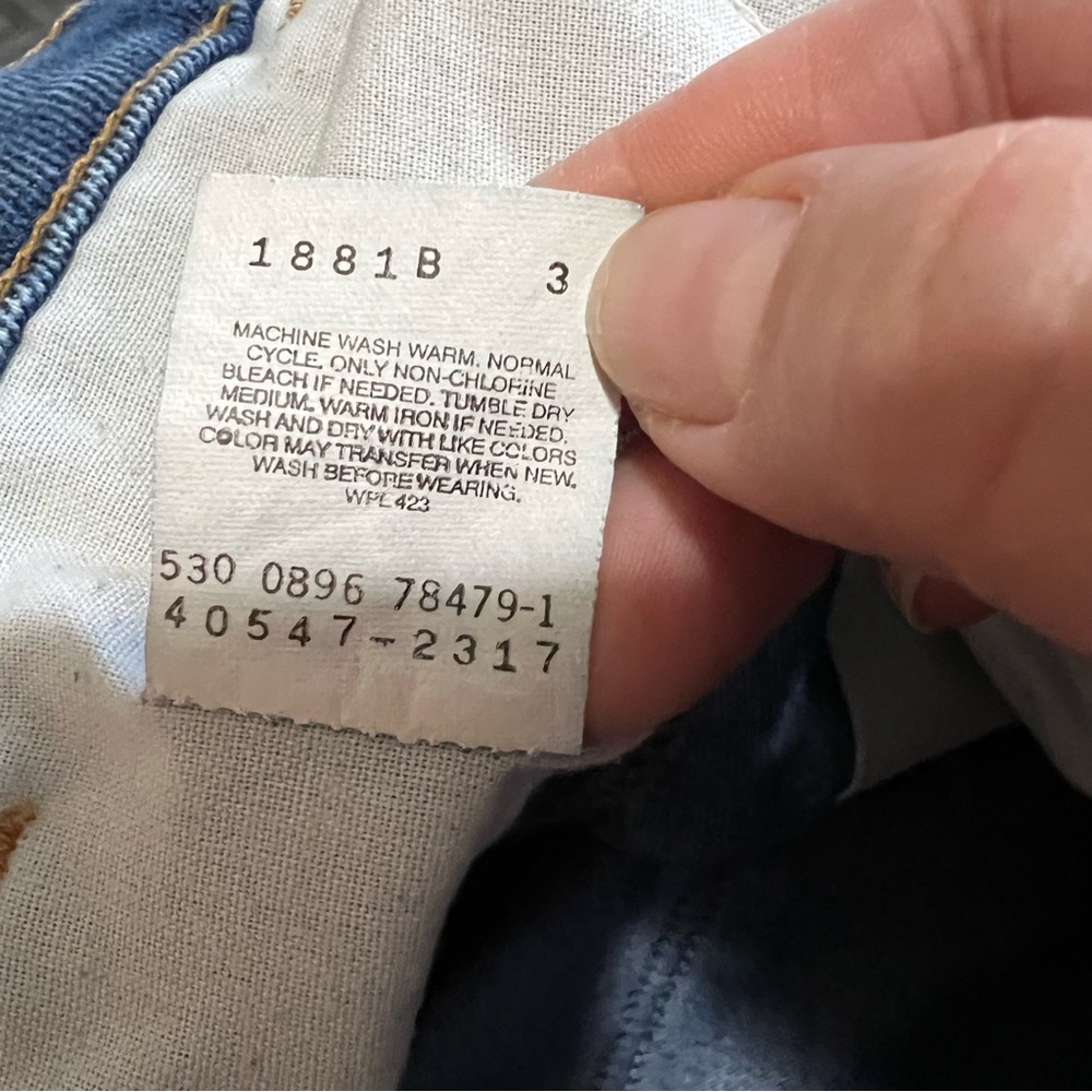 Levi's Vintage 90’s Action Orange Tab High Rise Crop Straight Denim Jeans‎ - Picture 12 of 12